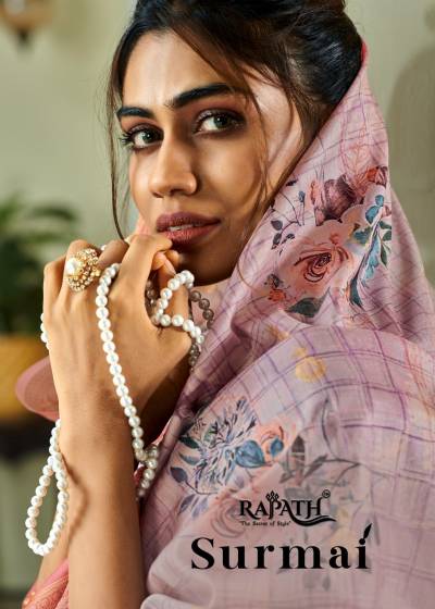 SURMAI SILK BY RAJPATH PRINTED SAREE WHOLESALER IN SURAT